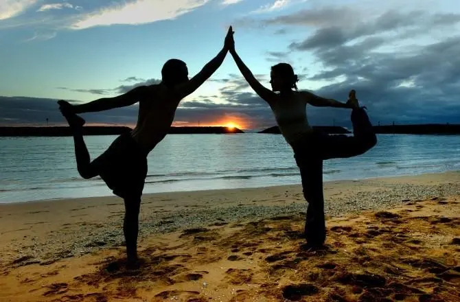 Yoga On The Beach
