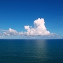 Clouds over the Atlantic Ocean