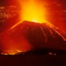 Photo: Volcano Erupts Near Congolese City of Goma; Residents Flee