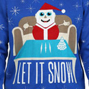 Photo: Walmart apologizes for 'ugly Christmas sweater' showing Santa with three lines of a white substance and the words 'let it snow'