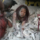 A woman is found alive amid the rubble