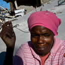 Woman Cries in Port-au-Prince
