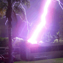 Lightning Bolt Throws Photographer in the Air