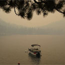 Photo: A Wildfire Is Heading For Lake Tahoe, Sending Ash Raining Down On Tourists