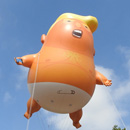 Photo: Inflated ego: Trump baby blimp joins Museum of London collection